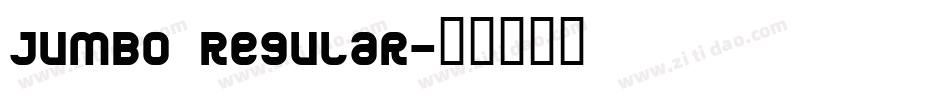 Jumbo Regular字体转换